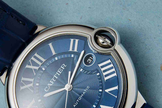 CRWSBB0025 Cartier Ballon Bleu De Cartier Automatic Blue Guilloche Dial Stainless Steel 42mm Replica Watch Review
