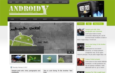 Androidy Blogger Template