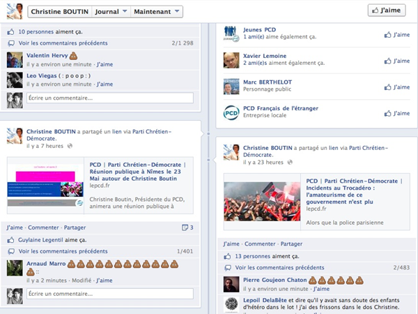 christine boutin facebook :poop: