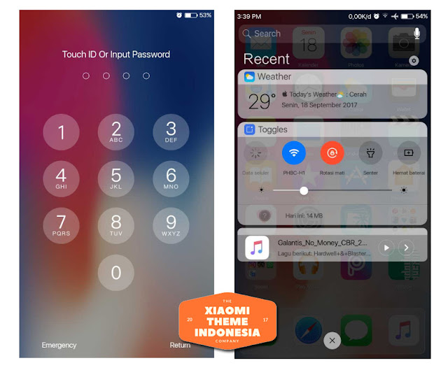 MIUI Theme download Apple Iphone X Mtz For Xiaomi Update for V8 Theme 