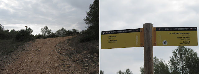 GR-92 - Santa Oliva a La Pobla de Montornès; GR-92, Camí de La Pobla de Montornès a Bonastre