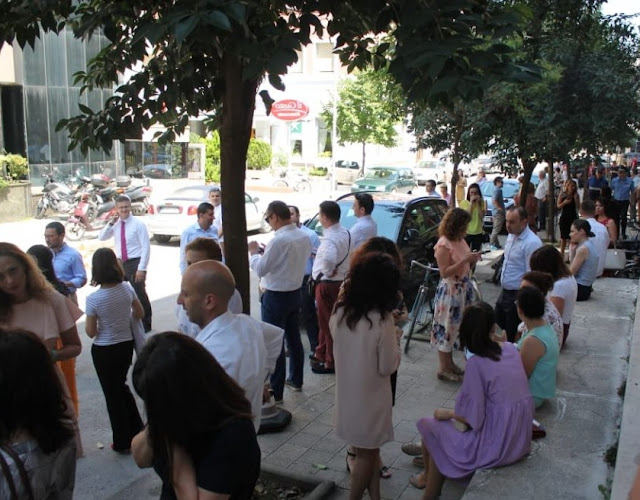  Earthquake in Tirana traumatised people get out of the houses