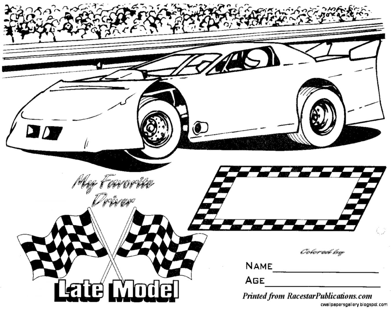 Dirt Track Race Car Drawing | Wallpapers Gallery