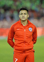 Alexis Sánchez en partido clasificatorio entre selecciones de Chile y Ecuador, 5 de octubre de 2017