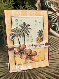 scissorspapercard, Stampin' Up!, Art With Heart, Mother's Day, Timeless Tropical, Timeless Tulips, Beautiful Day, Tropical Oasis DSP, Nature's Thoughts Dies, Subtle 3DEF