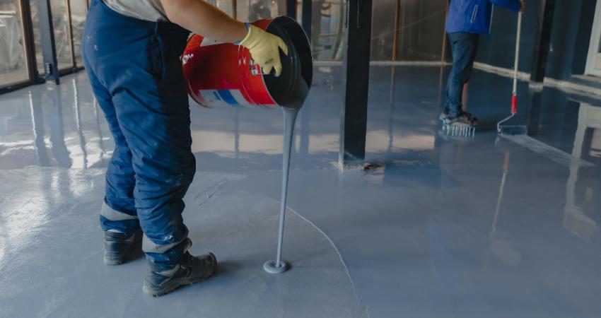 cara menggunakan cat epoxy lantai