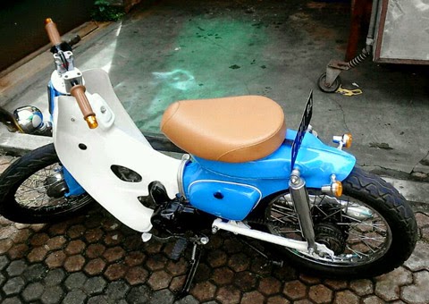 Modifikasi Honda C70 Classic Street Cup • MyOtomotif