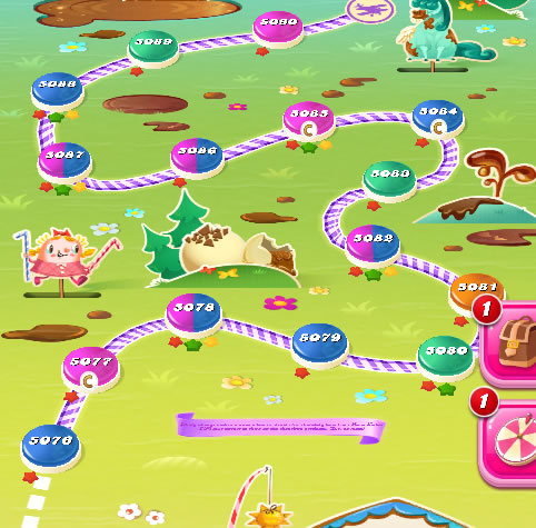 Candy Crush Saga level 5076-5090