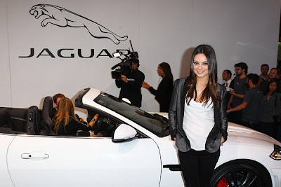 Mila Kunis Poses With New Jaguar XKR-S Convertible3