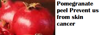 Pomegranate peel Prevent us from skin cancer