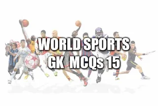 Sports Solved General Knowledge MCQs - 1