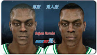 Rajon Rondo Cyber face NBA 2K12