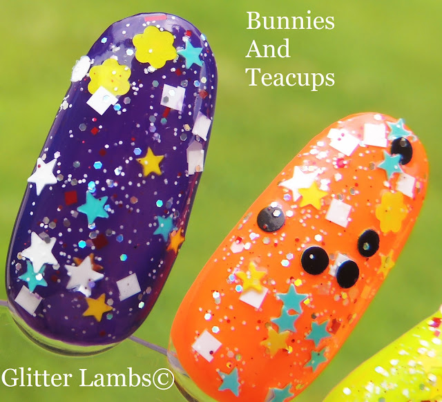 Bunnies And Teacups Glitter Topper Nail Polish By Glitter Lambs