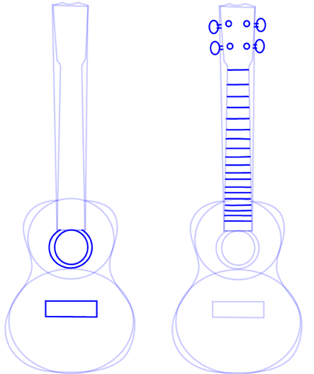 Como Dibujar una Guitarra Facil Paso a Paso [ Tutorial ]