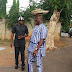 senator Dino melaye pictured hawking groundnut 