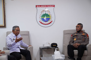 Jalin Sinergitas, Kapolda Sulbar lakukan Kunjungan Silaturahmi ke kantor Gubernur