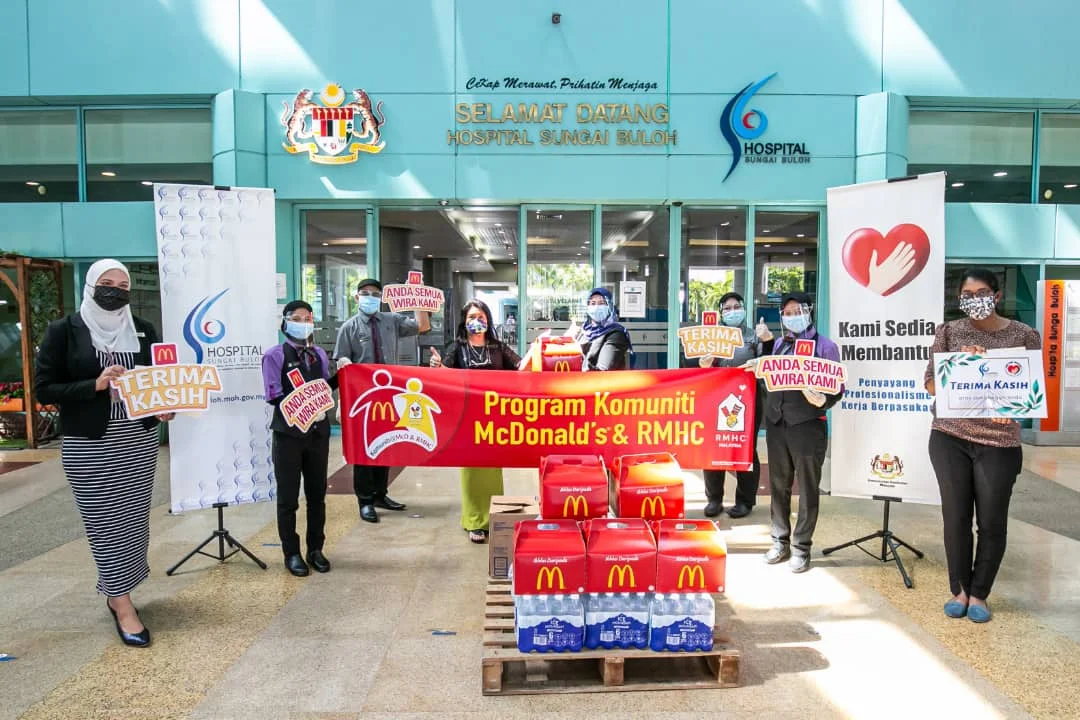 McDonald’s Malaysia Taja Makanan Untuk Hospital Sungai Buloh