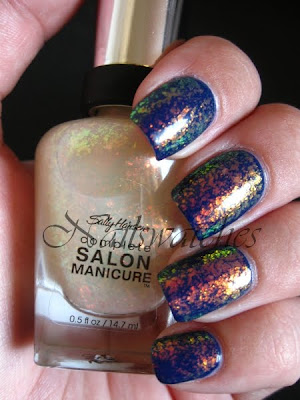 sally hansen hidden treasure flakies sephora by opi blue grotto jelly