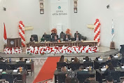Rapat Paripurna DPRD Kota Bitung Mendegarkan Pidato Kenegaraan Presiden Joko Widodo Dalam Rangka HUT RI Ke-78 