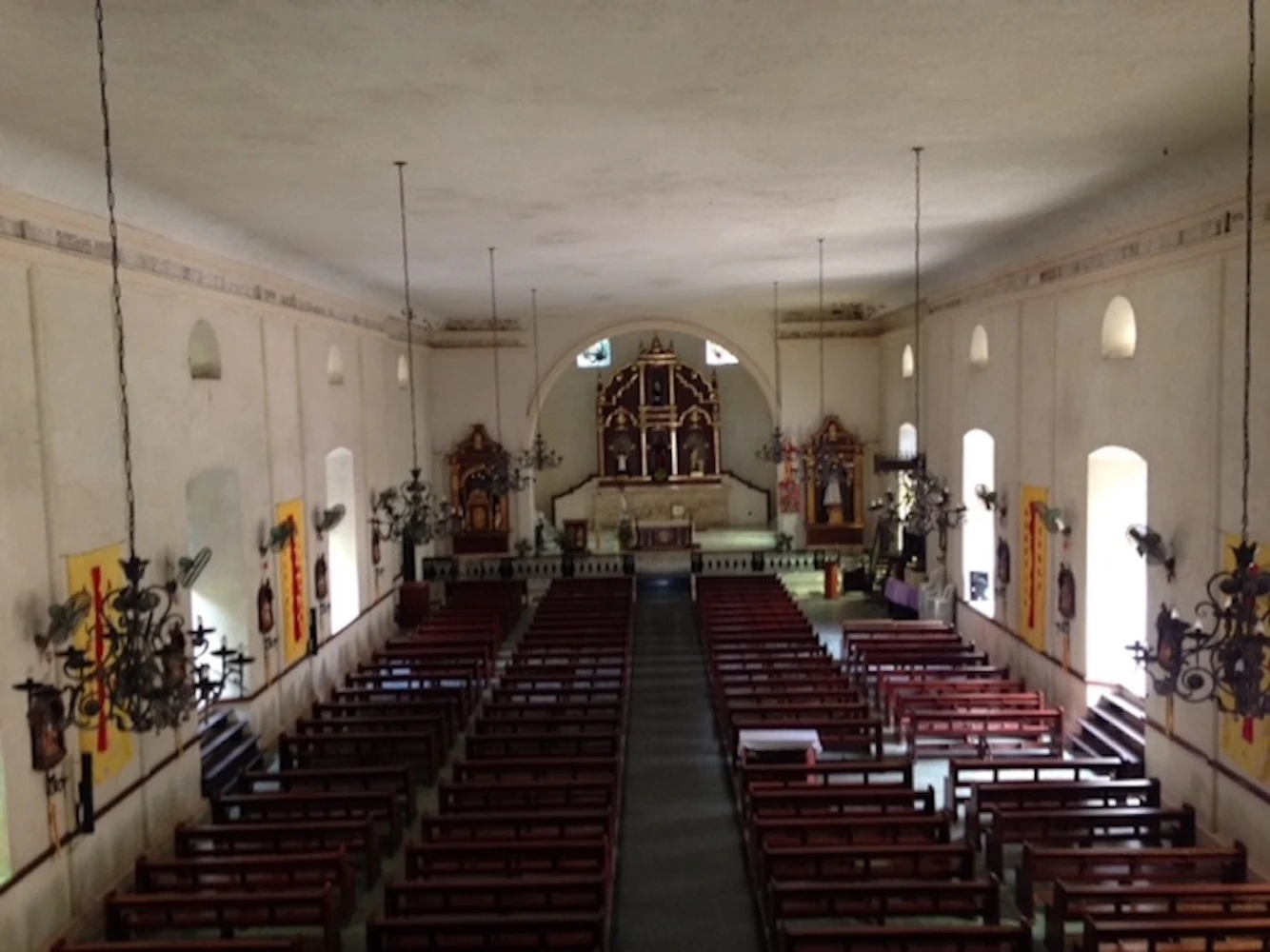 Interior San Andres Church also known as Masinloc Church in Zambales