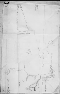 Map enclosure to report of the USS Radford on the Nasugbu Landing of 1945.