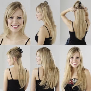 steps to apply clip in hair extensions