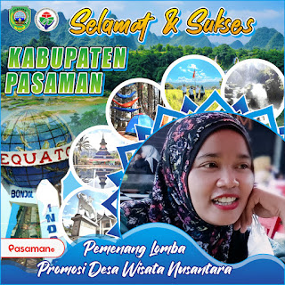 Twibbon Pasaman Desa Wisata Nusantara 2022, Design Elegan