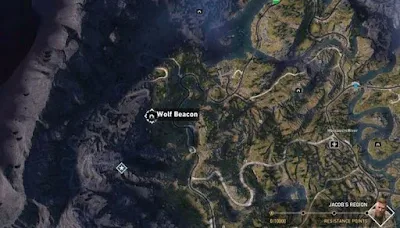 Far Cry 5, Wolf Beacon Locations, West of Jacob's Region, Call of the Wild