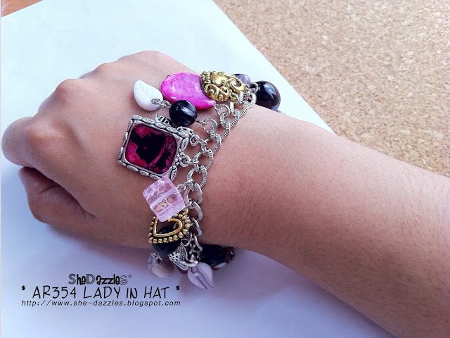 lady-hat-charm-bracelet-malaysia