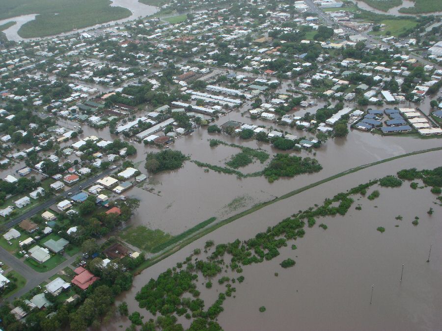 satellite map of queensland floods