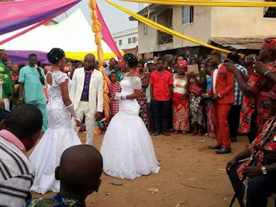 More photos: Man weds two women at same time in Abiriba, Abia State