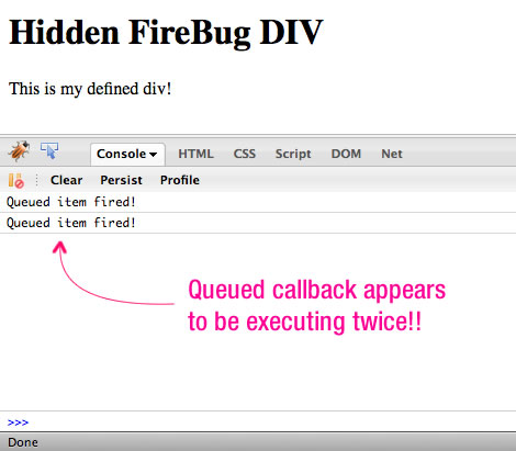 The Firebug Plugin Inserts A Hidden DIV Element