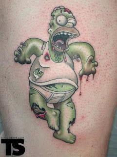 homer tattoo, tattooing