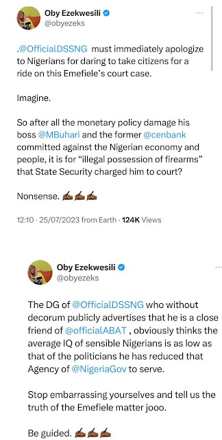 Oby Ezekwesili Criticizes DSS for Lack of Transparency in Emefiele's Arraignment, Demands Truth