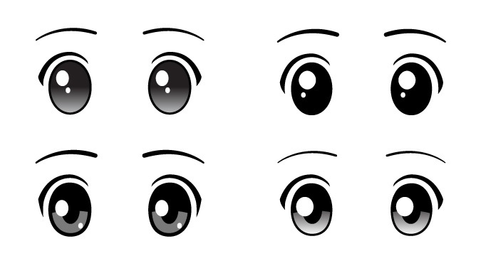   Cara Menggambar Berbagai Jenis Mata  Anime  dan Manga 