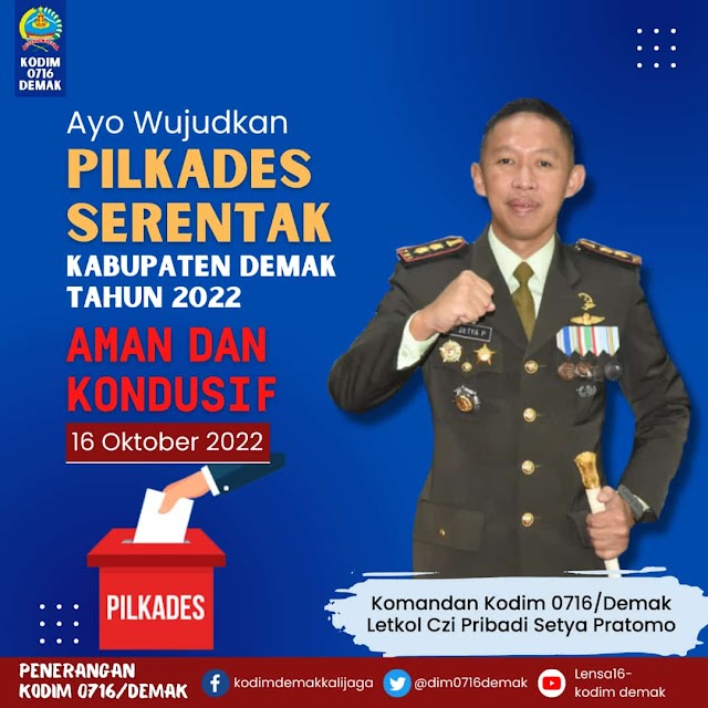 Ayo Wujudkan Pilkades Demak Yang Aman dan Kondusif