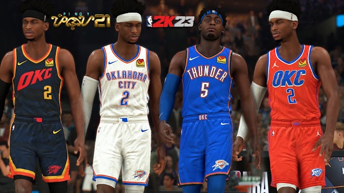 Oklahoma City Thunder Jersey Pack v2 by Pinoy21 | NBA 2K24