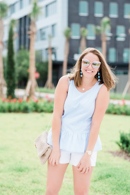 Preppy Summer Outfit // Pugs & Pearls Blog