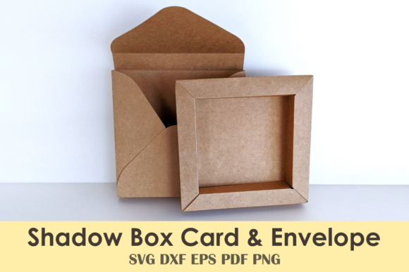 Etsy 3D SVG Card &amp; Envelope Printable Template cut files for your personal DIY projects