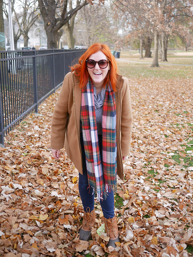 Warm coats for being outdoors in Chicago winter