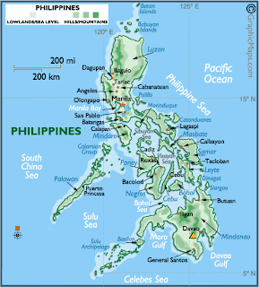 Philippines map for download and print out