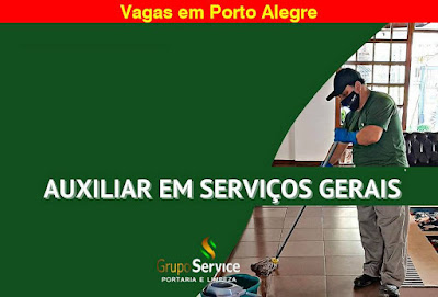 Vaga para Auxiliar de Serviços Gerais em Porto Alegre