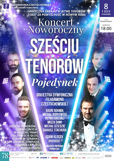 Koncert Noworoczny SZEŚCIU TENORÓW - POJEDYNEK
