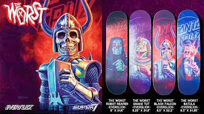 The Worst Everslick Skateboards by Santa Cruz Skateboards x Super7 x Ed Repka