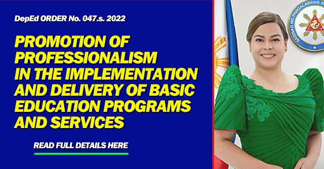 PROMOTION OF PROFESSIONALISM IN THE IMPLEMENTATION AND DELIVERY OF BASIC EDUCATION PROGRAMS AND SERVICES 