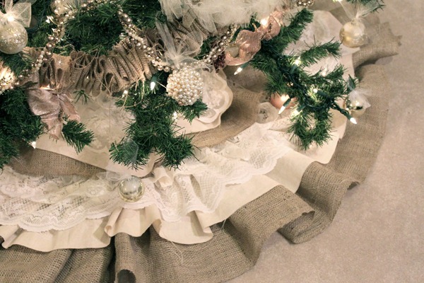 vintage tree skirt tutorial