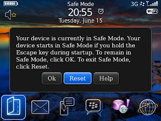 Safe Mode Blackberry