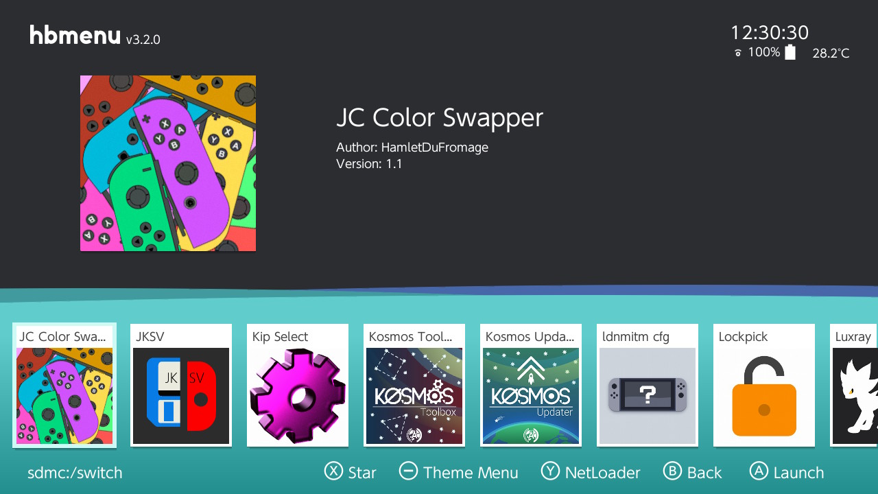 ニンテンドースイッチ 本体に表示されるジョイコンの色を変更するjc Color Swapper紹介