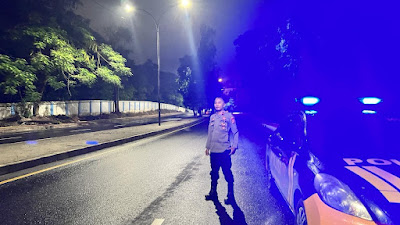 Cegah GKTM, Personel Polsek Purwakarta Polres Cilegon Gencarkan Patroli Malam