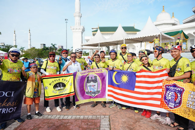 200 Pesepeda Asal Malaysia, Singapura dan Indonesia Mengikuti Gowes Bareng